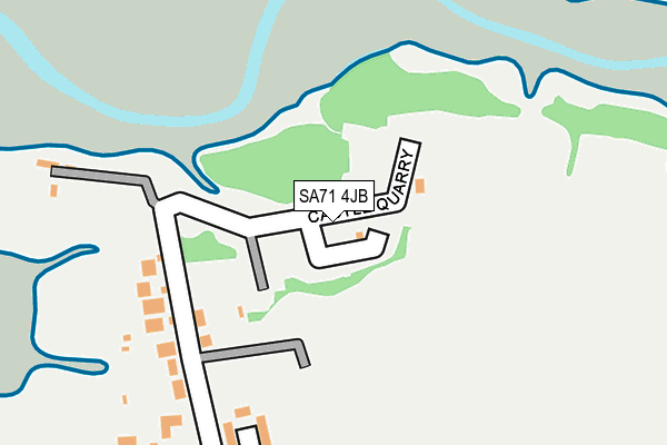 SA71 4JB map - OS OpenMap – Local (Ordnance Survey)