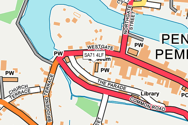 SA71 4LF map - OS OpenMap – Local (Ordnance Survey)