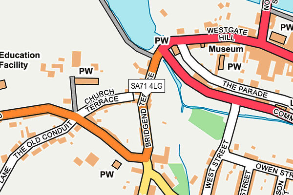 SA71 4LG map - OS OpenMap – Local (Ordnance Survey)