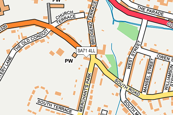 SA71 4LL map - OS OpenMap – Local (Ordnance Survey)