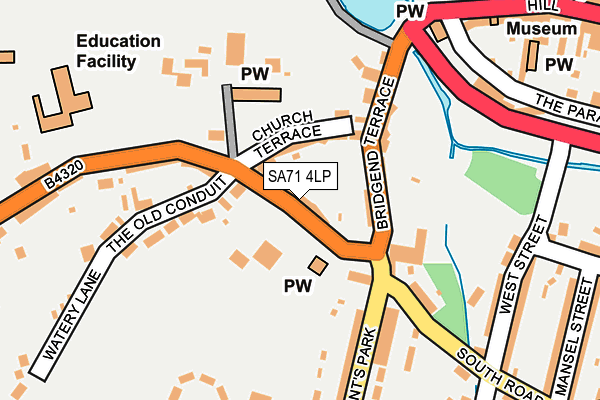 SA71 4LP map - OS OpenMap – Local (Ordnance Survey)