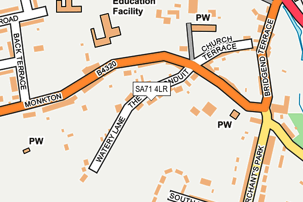 SA71 4LR map - OS OpenMap – Local (Ordnance Survey)