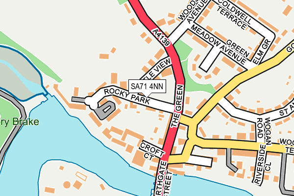 SA71 4NN map - OS OpenMap – Local (Ordnance Survey)