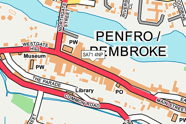 Map of PEMBROKESHIRE COFFEE LIMITED at local scale