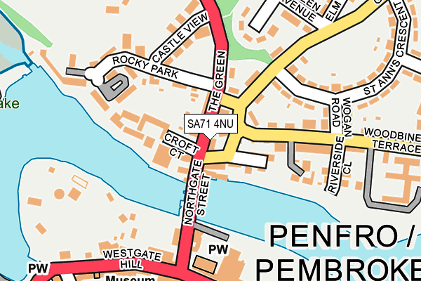 SA71 4NU map - OS OpenMap – Local (Ordnance Survey)