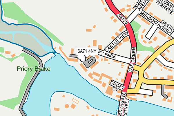 SA71 4NY map - OS OpenMap – Local (Ordnance Survey)