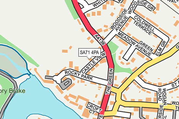 SA71 4PA map - OS OpenMap – Local (Ordnance Survey)