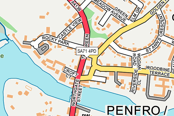 SA71 4PD map - OS OpenMap – Local (Ordnance Survey)