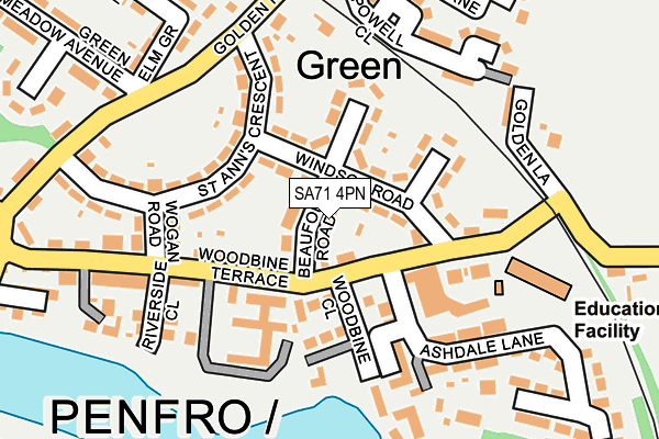 SA71 4PN map - OS OpenMap – Local (Ordnance Survey)