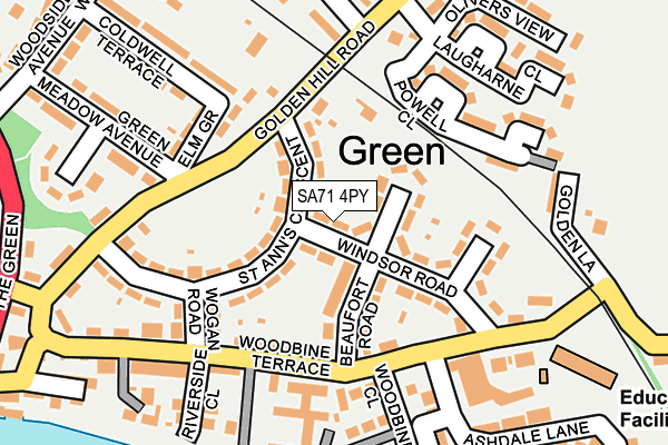 SA71 4PY map - OS OpenMap – Local (Ordnance Survey)
