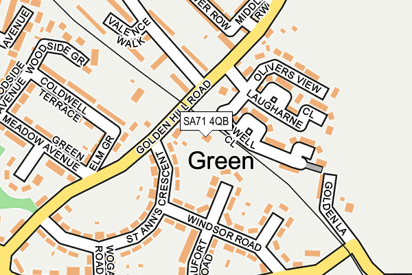 SA71 4QB map - OS OpenMap – Local (Ordnance Survey)