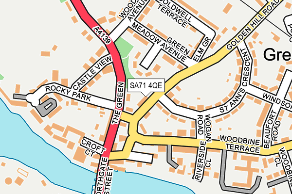 SA71 4QE map - OS OpenMap – Local (Ordnance Survey)