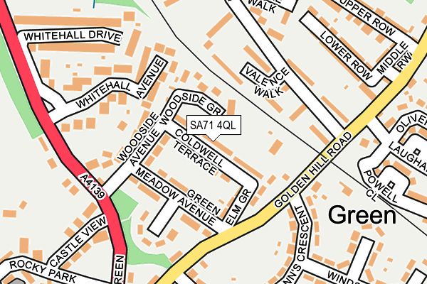 SA71 4QL map - OS OpenMap – Local (Ordnance Survey)