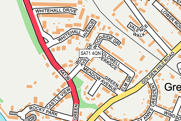 SA71 4QN map - OS OpenMap – Local (Ordnance Survey)