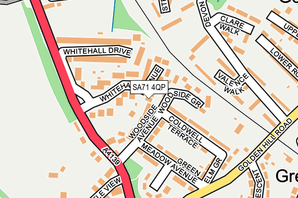 SA71 4QP map - OS OpenMap – Local (Ordnance Survey)