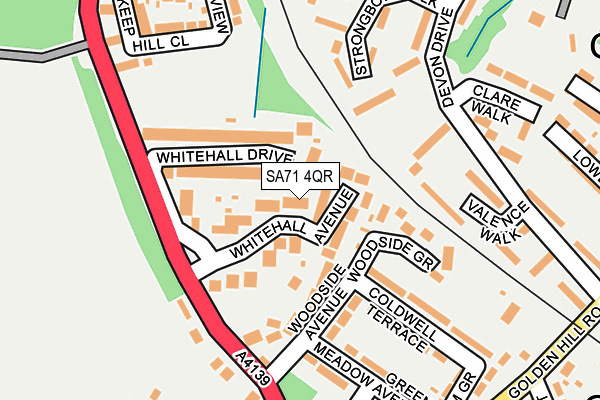 SA71 4QR map - OS OpenMap – Local (Ordnance Survey)