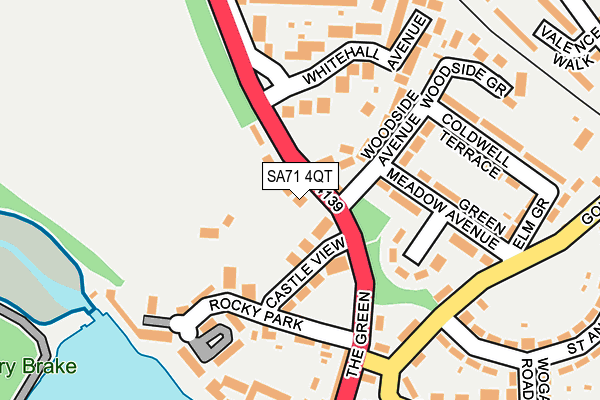 SA71 4QT map - OS OpenMap – Local (Ordnance Survey)