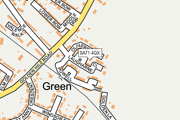 SA71 4QX map - OS OpenMap – Local (Ordnance Survey)