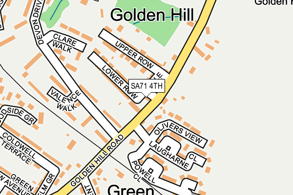 SA71 4TH map - OS OpenMap – Local (Ordnance Survey)