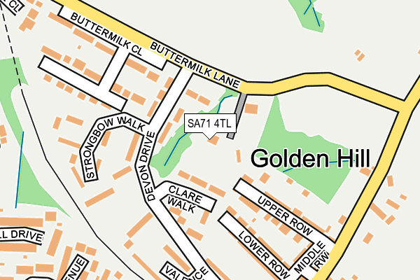 SA71 4TL map - OS OpenMap – Local (Ordnance Survey)
