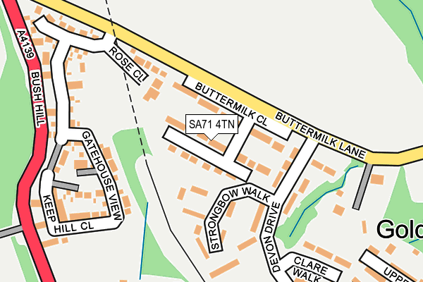 SA71 4TN map - OS OpenMap – Local (Ordnance Survey)