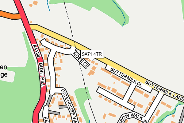 SA71 4TR map - OS OpenMap – Local (Ordnance Survey)