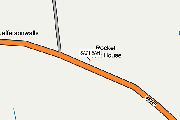 SA71 5AH map - OS OpenMap – Local (Ordnance Survey)