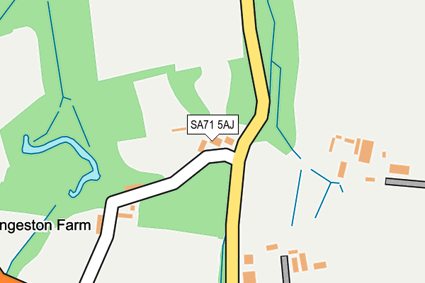 SA71 5AJ map - OS OpenMap – Local (Ordnance Survey)