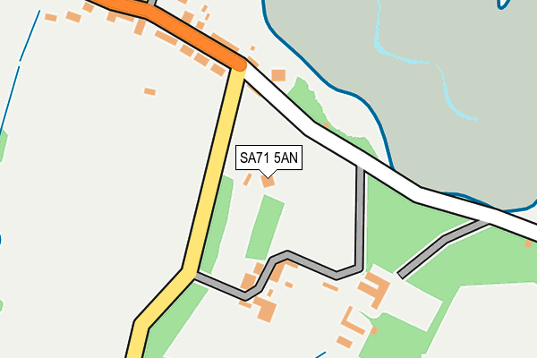 SA71 5AN map - OS OpenMap – Local (Ordnance Survey)