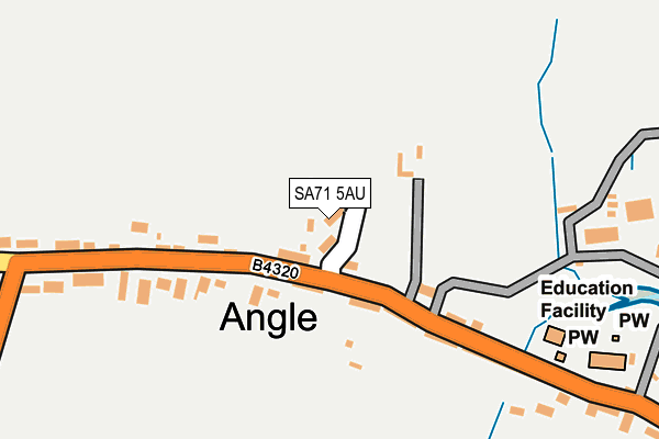 SA71 5AU map - OS OpenMap – Local (Ordnance Survey)