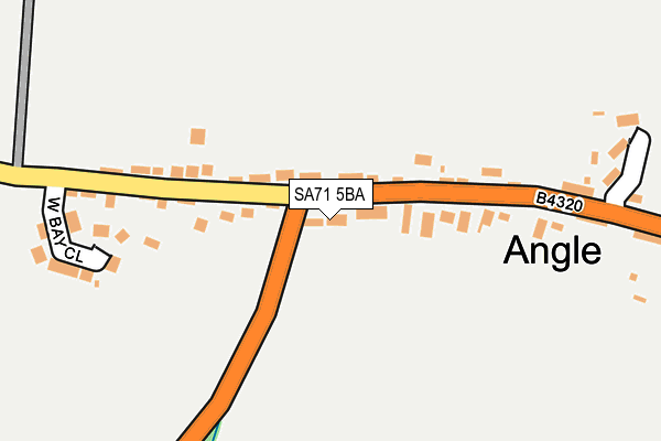 SA71 5BA map - OS OpenMap – Local (Ordnance Survey)