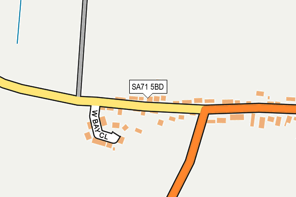 SA71 5BD map - OS OpenMap – Local (Ordnance Survey)