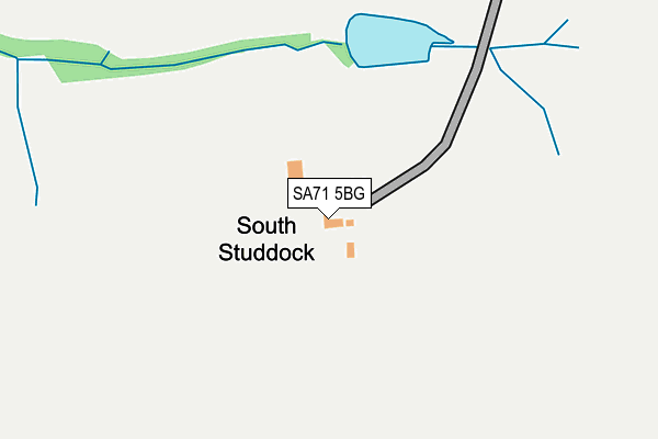 SA71 5BG map - OS OpenMap – Local (Ordnance Survey)