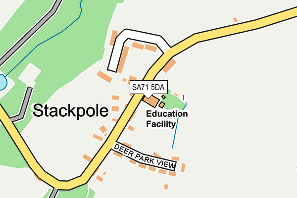SA71 5DA map - OS OpenMap – Local (Ordnance Survey)
