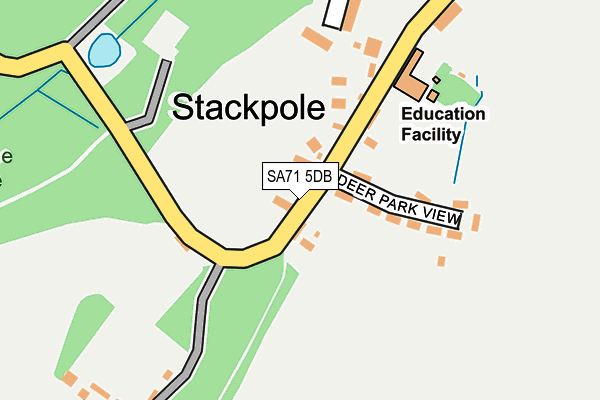 SA71 5DB map - OS OpenMap – Local (Ordnance Survey)