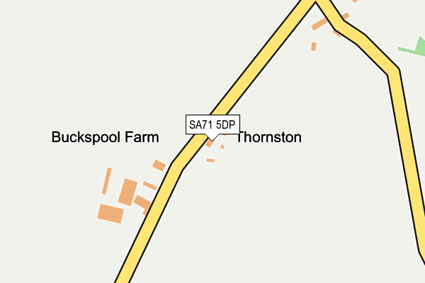 SA71 5DP map - OS OpenMap – Local (Ordnance Survey)