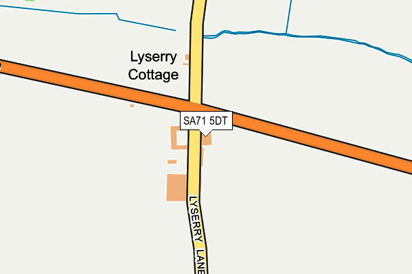 SA71 5DT map - OS OpenMap – Local (Ordnance Survey)