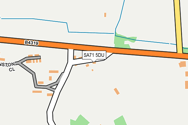 SA71 5DU map - OS OpenMap – Local (Ordnance Survey)