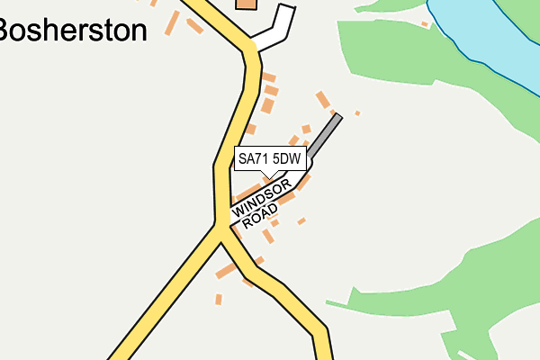 SA71 5DW map - OS OpenMap – Local (Ordnance Survey)