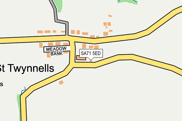 SA71 5ED map - OS OpenMap – Local (Ordnance Survey)