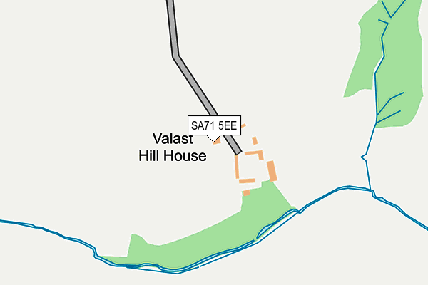 SA71 5EE map - OS OpenMap – Local (Ordnance Survey)