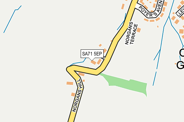 SA71 5EP map - OS OpenMap – Local (Ordnance Survey)