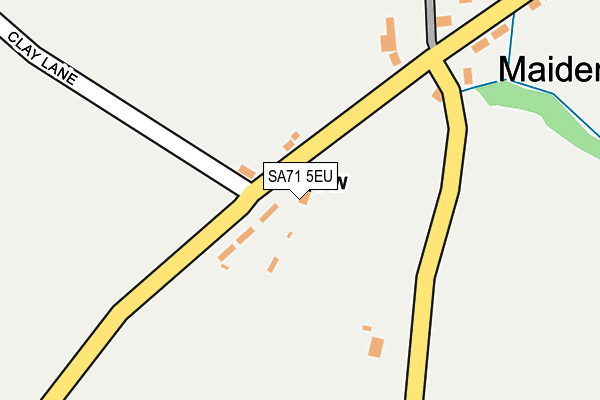 SA71 5EU map - OS OpenMap – Local (Ordnance Survey)