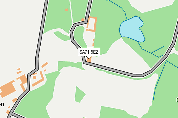 SA71 5EZ map - OS OpenMap – Local (Ordnance Survey)