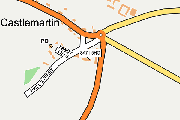 SA71 5HG map - OS OpenMap – Local (Ordnance Survey)