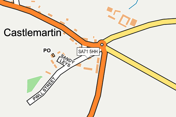 SA71 5HH map - OS OpenMap – Local (Ordnance Survey)