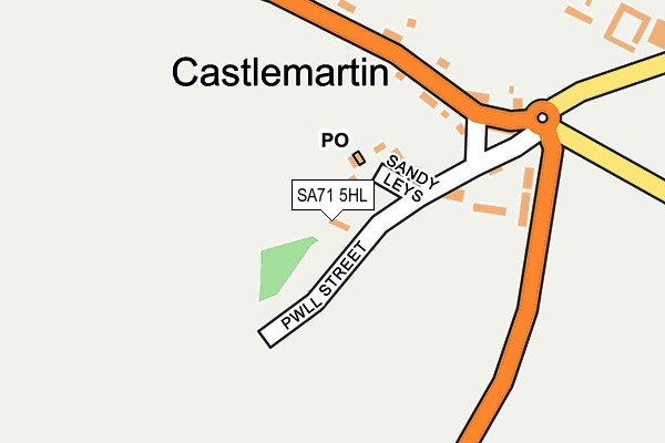 SA71 5HL map - OS OpenMap – Local (Ordnance Survey)