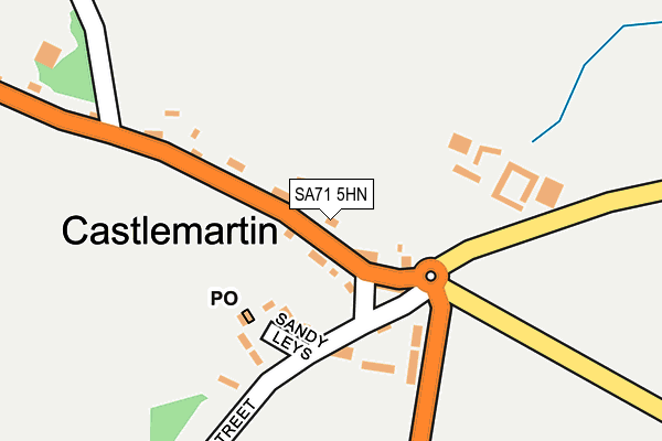 SA71 5HN map - OS OpenMap – Local (Ordnance Survey)