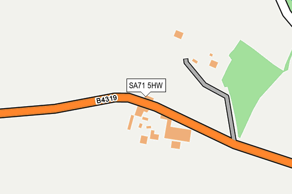 SA71 5HW map - OS OpenMap – Local (Ordnance Survey)