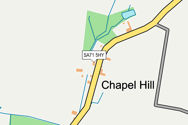 SA71 5HY map - OS OpenMap – Local (Ordnance Survey)